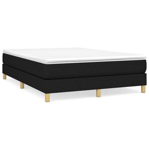 vidaXL Cadre de lit Noir 140x200 cm Tissu