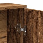 vidaXL Meuble de salle de bain avec porte-rouleau vieux bois