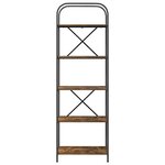 vidaXL Étagère Chêne fumé 60 x 30 x 183 cm Bois d'ingénierie