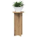 vidaXL Support de Plante 2 pièces Chêne artisanal 29 5 x 29 5 x 60 cm