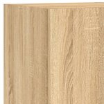 vidaXL Unités murales TV avec LED 5 Pièces chêne sonoma bois d'ingénierie