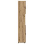 vidaXL Meuble de salle de bain haut chêne artisanal 30 x 35 x 192 cm