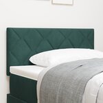 vidaXL Tête de lit   design en blocs de diamant  vert foncé  100 cm en velours.