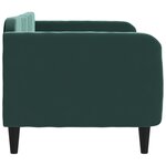 vidaXL Lit de repos sans matelas vert foncé 80x200 cm velours