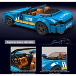 Mould King 27045 - Coffret de construction de modèle de voiture décapotable AMG GTC