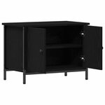 vidaXL Meuble TV Chêne noir 60 x 35 x 45 cm Bois d'ingénierie