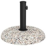 vidaXL Pied de parasol Multicolore et noir 45 x 45 x 40 cm