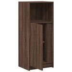 vidaXL Buffet avec LED chêne marron 42 5x34x100 cm bois d'ingénierie