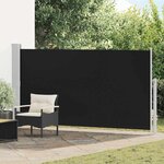 vidaXL Auvent latéral rétractable de patio 170x300 cm Noir