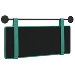 vidaXL Tête de lit suspendue Turquoise Velours