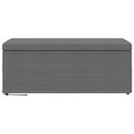 vidaXL Tabouret Gris foncé 101 x 41 x 40 cm Tissu et bois stratifié