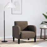 vidaXL Chaise de canapé avec accoudoirs gris foncé 54 cm similicuir