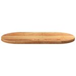 vidaXL Dessus de table 120x60x4 cm bois de chêne massif ovale
