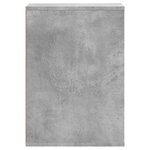 vidaXL Commode d'angle gris béton 40x41x58 cm bois d'ingénierie