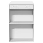 vidaXL Table de bar blanc 102x70x103 5 cm bois d'ingénierie