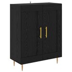 vidaXL Haut Armoire Chêne noir 69 5 x 34 x 180 cm Bois d'ingénierie
