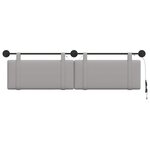 vidaXL Tête de lit suspendue Gris nuage Tissu