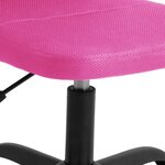 vidaXL Chaise de bureau réglable en hauteur rose tissu en maille