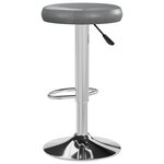 vidaXL Tabourets de bar lot de 2 gris similicuir