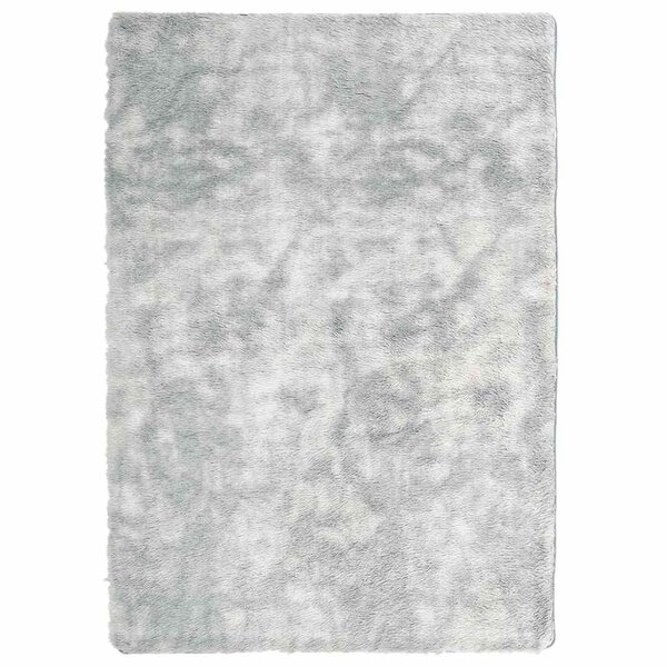 vidaXL Tapis shaggy à poils longs NAVARRA gris argenté 240x340 cm