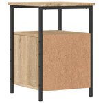 vidaXL Table de chevet chêne sonoma 34x35 5x50 cm bois d'ingénierie