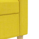 vidaXL Ensemble de canapés 2 Pièces coussins décoratifs jaune clair tissu