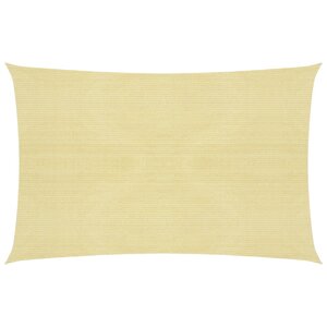 vidaXL Voile d'ombrage 160 g/m² Beige 3 5x4 5 m PEHD