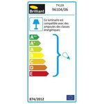 Applique exterieure TYLER Noir ampoule E27 max 60 W - Brilliant