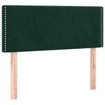 vidaXL Sommier à lattes de lit avec matelas Vert foncé 100x200 cm