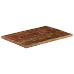 vidaXL Dessus de table 90x50x3 8 cm rectangulaire bois massif récupéré