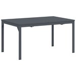 vidaXL Table à dîner d'extérieur Anthracite 210 x 90 x 73 cm Acier