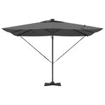 vidaXL Parasol 286 x 285 x 270 cm Aluminium