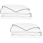 vidaXL Couette en duvet d'hiver 2 Pièces 140 x 200 cm