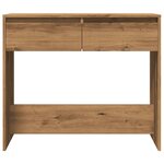 vidaXL Table console chêne artisanal 89x41x76 5 cm bois d'ingénierie
