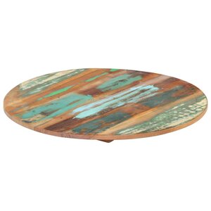 vidaXL Dessus de table rond 50 cm 15-16 mm Bois de récupération