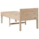vidaXL Cadre de lit sans matelas 90x200 cm bois de pin massif