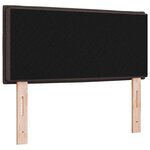 vidaXL Tête de lit LED Design Lignes Marron Foncé 100 cm Tissu