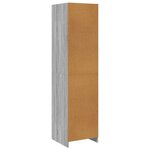 vidaXL Armoire avec tiroirs Sonoma gris 50x50x200 cm Bois d'ingénierie
