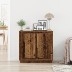 vidaXL Buffet en bois ancien 80x34x75 cm Bois d'ingénierie