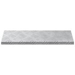 vidaXL Plaques à damier 10 Pièces Argent 60 x 18 cm Aluminium