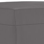 vidaXL Ensemble de canapés 3 Pièces avec coussins Gris Similicuir