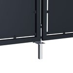 vidaXL Portail de jardin Acier 350 x 150 cm Anthracite