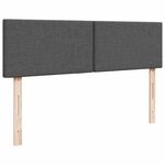vidaXL Lit ottoman avec matelas gris foncé 140x200 cm tissu