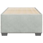 vidaXL Cadre de lit sans matelas gris clair 90x200 cm velours