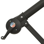 vidaXL Parasol de jardin en porte-à-faux 3 5 m blanc sable