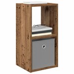 vidaXL Table de chevet 2 Pièces Bois ancien 30 5 x 27 x 59 5 cm