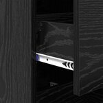 vidaXL Buffet Chêne noir 34 x 34 5 x 90 cm Bois d'ingénierie