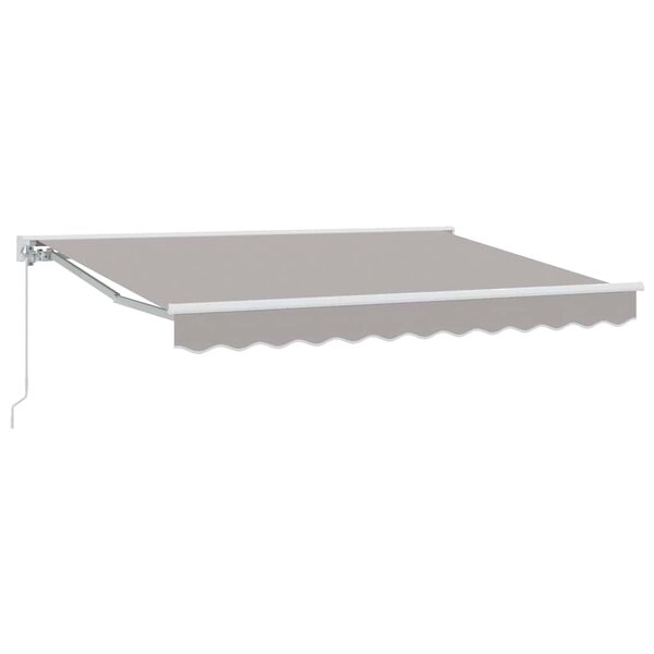 vidaXL Auvent Rétractable Gris clair 300x200 cm tissu