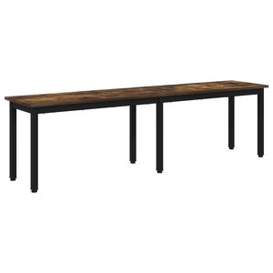 vidaXL banc Chêne Fumé 160 x 35 x 45 cm Bois d'ingénierie