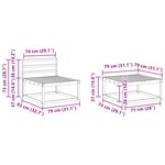 vidaXL Ensemble de canapés d'extérieur 6 pc Naturel